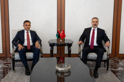 Bakan Fidan, Libya Genelkurmay Başkan Vekili Salahattin Nemruş'u kabul etti