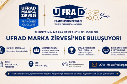 UFRAD Franchising Derneği ödül töreni 10 Eylül’de İstanbul’da gerçekleştirilecek