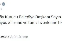 Emine Erdoğan'dan vefat eden eski Çekmeköy Belediye Başkanı Eraslan için taziye mesajı