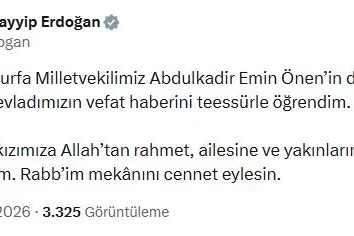 AK Parti Şanlıurfa Milletvekili Önen'in acı günü (2)