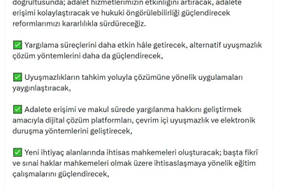 Bakan Gürlek: Reformlarımızı kararlılıkla sürdüreceğiz