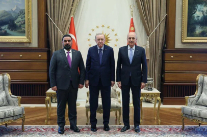 Cumhurbaşkanı Erdoğan, Irak Meclis Başkanı Halbusi'yi kabul etti