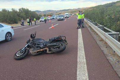 Kamyona arkadan çarpan motosikletin sürücü hayatını kaybetti 