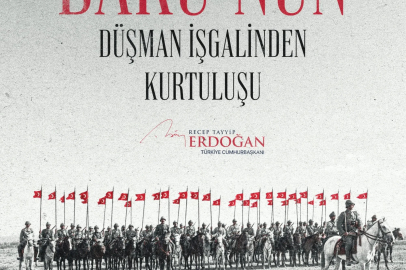Cumhurbaşkanı Erdoğan: Bakü'nün kurtuluş yıl dönümünü tebrik ediyorum