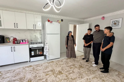 Yarım kalan evlerinde ders çalışıp fen lisesini kazanan ikizler, yeni yuvalarına kavuştu / Ek fotoğraflar