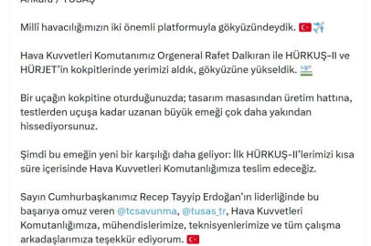 Haluk Görgün ve Orgeneral Dalkıran, HÜRKUŞ-2 ve HÜRJET ile test uçuşu gerçekleştirdi (2)