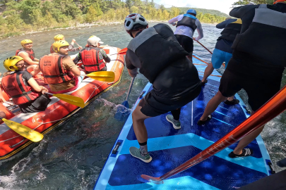 Köprülü Kanyon'da ilk Big SUP deneyimi