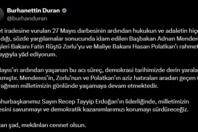 İletişim Başkanı Duran: Menderes, Zorlu ve Polatkan'ı rahmetle yad ediyorum