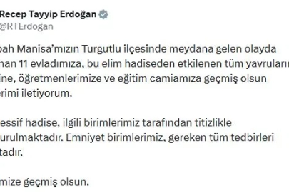 Cumhurbaşkanı Erdoğan'dan Manisa'daki olaya ilişkin açıklama