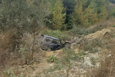Bursa’da otomobil şarampole uçtu: 2 yaralı 