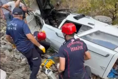 Uçuruma yuvarlanan otomobilin sürücüsü öldü