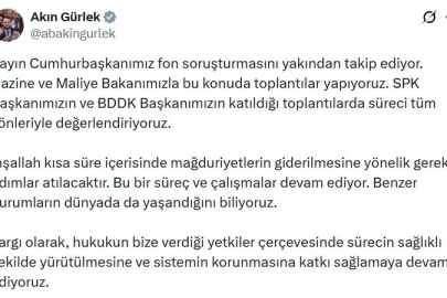 Bakan Gürlek'ten 'fon soruşturması' açıklaması 