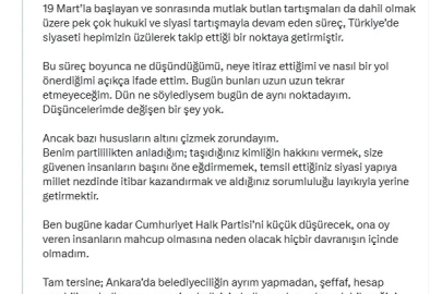 Mansur Yavaş, CHP'den istifa etti