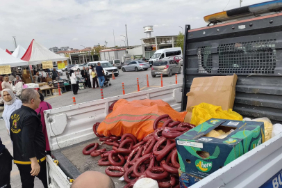 Malatya'da yöresel ürün fuarında 230 kilo sucuk ve 150 kilo peynire el konuldu