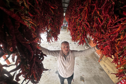 Edirne tava ciğerinin vazgeçilmezi Karaağaç biberinde kurutma dönemi