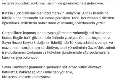 İletişim Başkanı Duran'dan, İsrail Savunma Bakanı Katz'a tepki