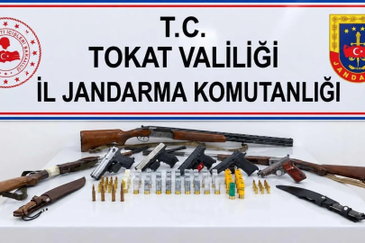 Tokat'ta jandarmadan silah kaçakçılığı operasyonu: 11  gözaltı