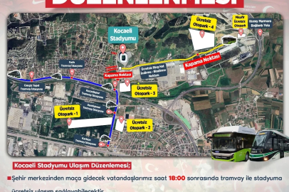 Türkiye-Fransa maçı öncesi Kocaeli’de ulaşım düzenlemesi