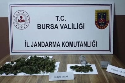 Bursa'da 1 kilo uyuşturucu ele geçirildi