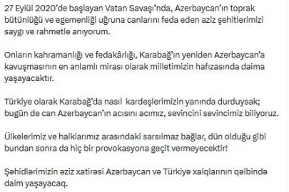 AK Parti'li Zorlu, 2'nci Karabağ Savaşı şehitlerini andı