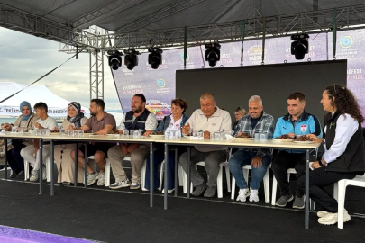 'Tekirdağ Gastronomi ve Bağcılık Festivali'nde köfte yeme yarışması yapıldı