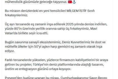 Haluk Görgün'den 'Deniz Kuvvetleri Günü' mesajı