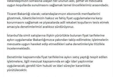 Ticaret Bakanlığı'ndan İstanbul'daki simit fiyatlarına inceleme