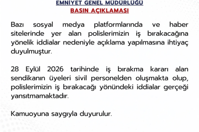 EGM: Polislerimizin iş bırakacağı yönündeki iddialar gerçeği yansıtmamaktadır