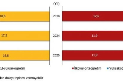 Muhtemel eğitim süresi 2025 yılında 16,8 yıl oldu
