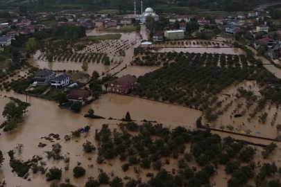 Sakarya'da dere taştı; su baskınları yaşandı (9)