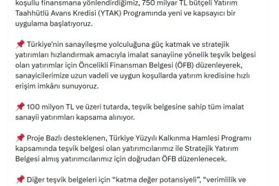 Bakan Kacır: Sanayicilerimize yatırım kredisine hızlı erişim imkanı sunuyoruz
