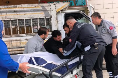 Geri dönüşüm malzemesi yüklediği kamyonetten düşüp yaralandı