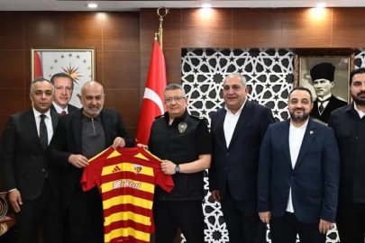 Kayserispor heyetinden Kayseri İl Emniyet Müdürü Sinan Ergen'e ziyaret