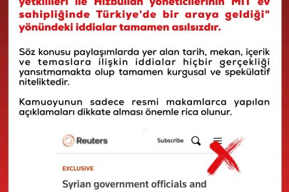 DMM’den MİT ev sahipliğinde görüşme iddialarına yalanlama