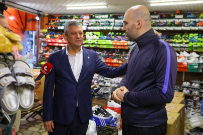Özgür Özel Rize'de esnafla bir araya geldi