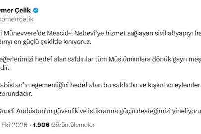 AK Parti'li Çelik, Suudi Arabistan'daki saldırıyı kınadı
