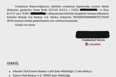 Fatma Betül Sayan Kaya ve eşinin gönüllü ödeme talebine başsavcılıktan izin verildi