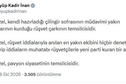 AK Parti'li İnan: Özgür Özel, rüşvetçilerle yeni parti kuran bir acizdir