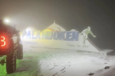 Palandöken'de kar kalınlığı 5 santimetreye yaklaştı