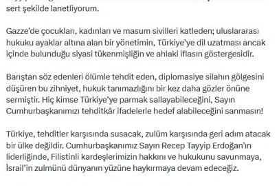 Bakan Bolat: Israel Katz’ın küstah açıklamalarını en sert şekilde lanetliyorum
