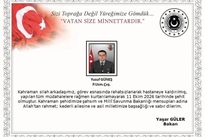 Görevi sırasında rahatsızlanan asker şehit oldu (2)
