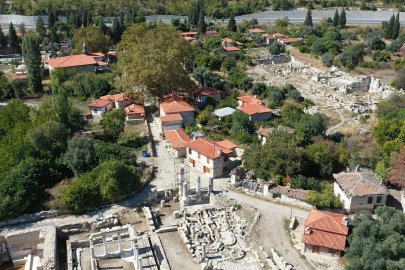 3 bin 500 yıllık Stratonikeia Antik Kenti havadan görüntülendi   