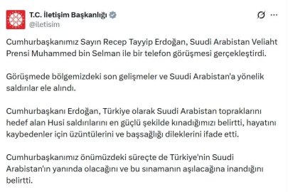 Cumhurbaşkanı Erdoğan, Suudi Arabistan Veliaht Prensi bin Selman ile görüştü