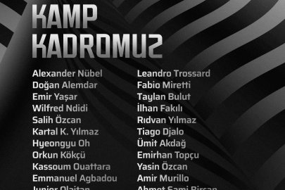 Beşiktaş'ın Hoffenheim maçı kamp kadrosu açıklandı