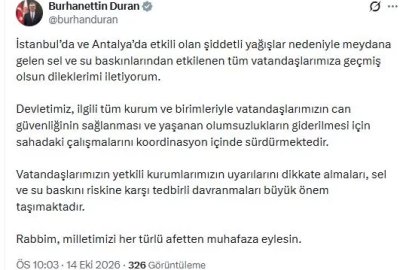 İletişim Başkanı Duran: Devletimiz tüm kurum ve birimleriyle sahada