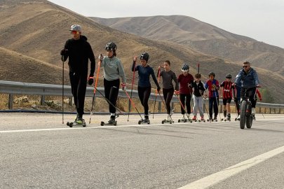 Yüksekova’da sporcular, yarışmalara kara yolunda hazırlanıyor