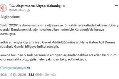 Liberya bayraklı gemi, Karadeniz'de karaya oturdu