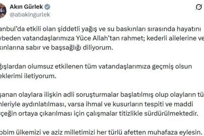 İstanbul'daki su baskınlarına ilişkin adli soruşturma