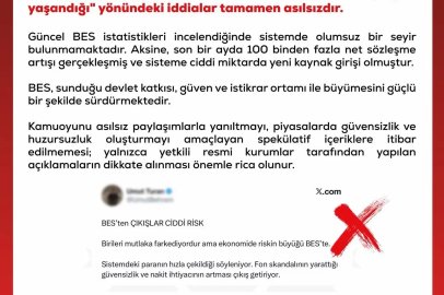 DMM: Bireysel Emeklilik Sistemi'nden kitlesel çıkışlar yaşandığı iddiaları asılsızdır
