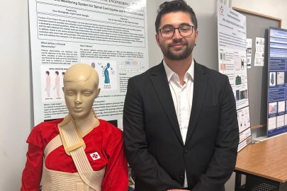 Üniversite öğrencilerden omurga sağlığı için akıllı korse